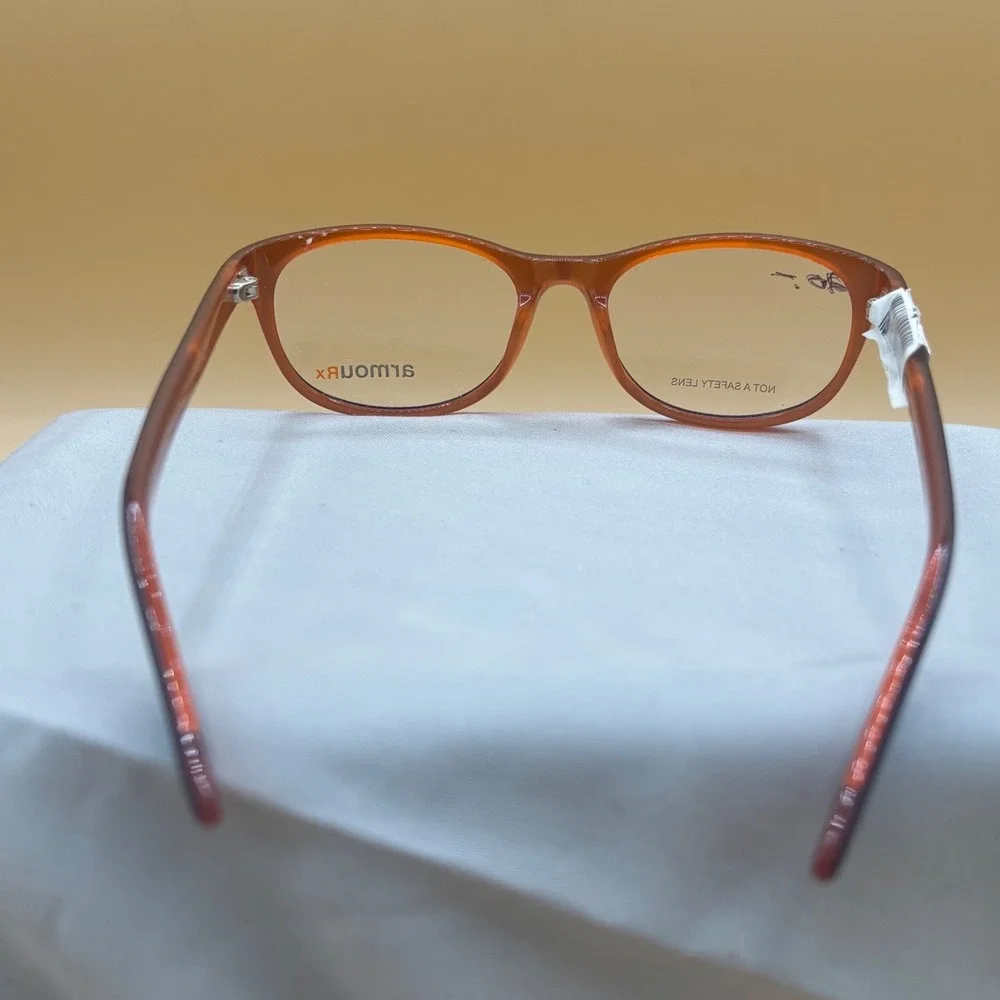 Armourx Eyewear Frames Women 138 Brown Orange New Dark Academia